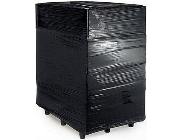 Film estensibile manuale nero 6 rotoli pellicola pallet per imballaggio 2kg...