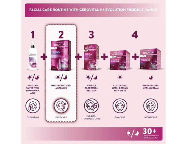 Acido Ialuronico Puro al 5% H3 Evolution Trattamento antirughe idratante...