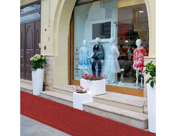 Moquette Passatoia in polipropilene 67cm x 25m spess. 8mm per eventi rossa 5