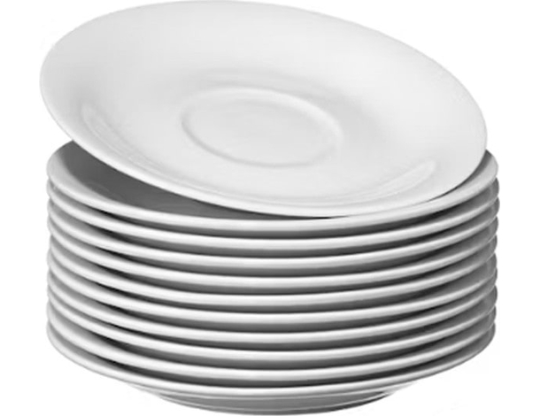 Tazza da tè The in porcellana bianca con piattino servizio da 6 tazzine caffè...