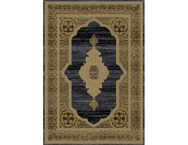 Tappeto Moderno Camera Soggiorno Salotto oro e nero Ornamento Varie misure...