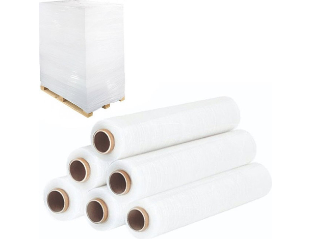 Film estensibile manuale bianco 6 rotoli pellicola pallet per imballaggio 2kg