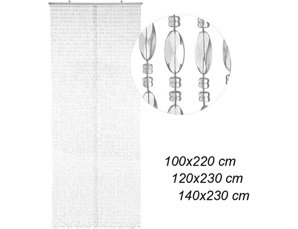 Tenda Antimosche Anti Insetti Porta Finestra con Fili e Perline in PVC 3 Misure