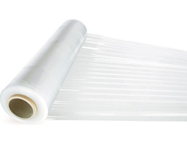 2x Bobina Film estensibile manuale bianco pellicola fascia pallet imballaggio...