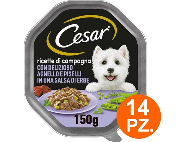 Cesar Ricette Di Campagna Delicato Agnello E Piselli in Salsa Di Erbe 14x150g