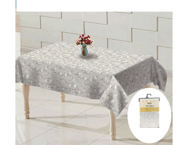 Tovaglia Plastificata Antimacchia PVC impermeabile fiori bianchi +...