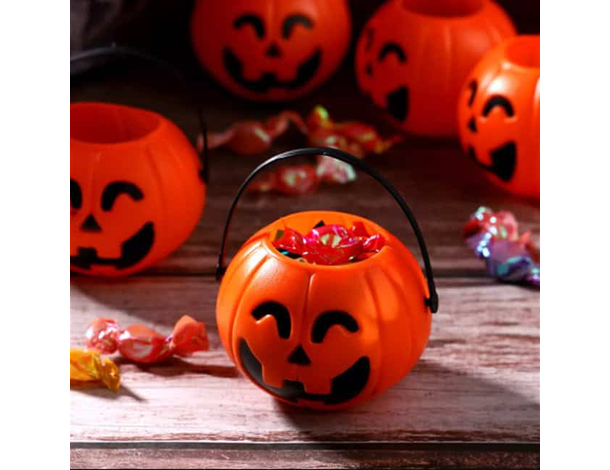 12 Pcs Secchiello Per Caramelle Portatile Zucche Decorazioni Bambino...