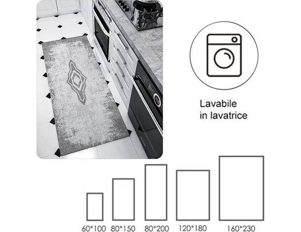 Tappeto A Pelo Corto Moderno per Camera Soggiorno Salotto Ornamento Varie...