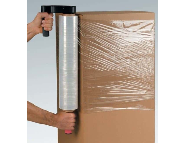 Film estensibile manuale trasparente pellicola 2 rotoli pallet imballaggio...