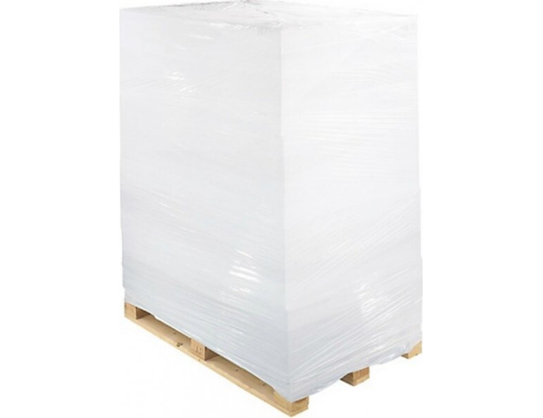 2x Bobina Film estensibile manuale bianco pellicola fascia pallet imballaggio...