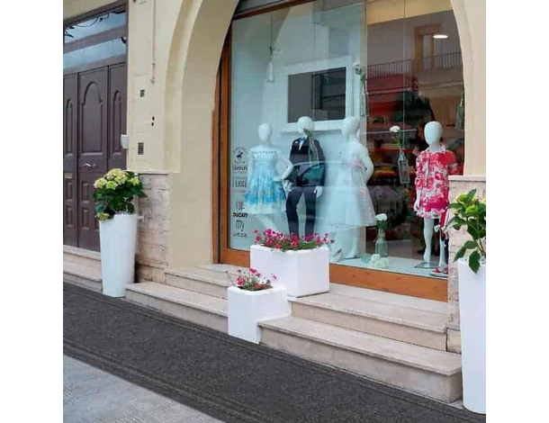 Moquette Passatoia in polipropilene 67cm x 25m spess. 8mm per eventi grigio...