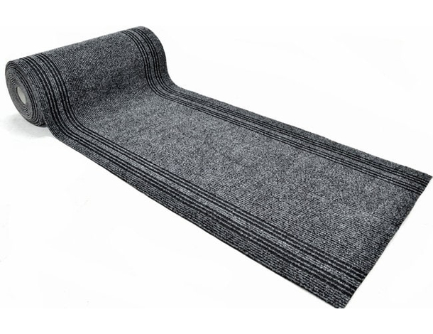 Moquette Passatoia in polipropilene 67cm x 25m spess. 8mm per eventi grigio...