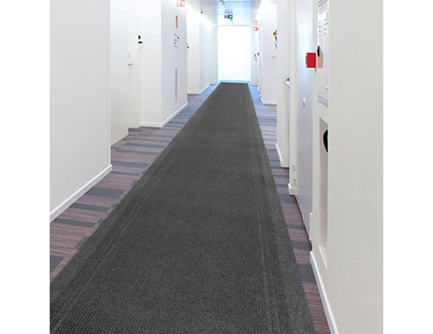 Moquette Passatoia in polipropilene 67cm x 25m spess. 8mm per eventi grigio...