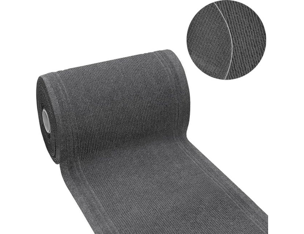 Moquette Passatoia in polipropilene 67cm x 25m spess. 8mm per eventi grigio