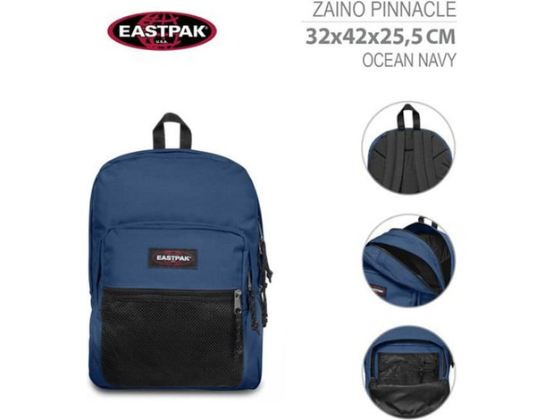 Zaino EASTPAK Pinnacle nuovo scuola e tempo libero 42x32x25cm vari colori...