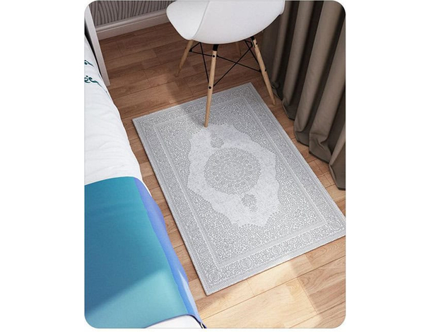 Tappeto Camera Soggiorno Salotto Moderno Grigio A Pelo Corto Varie misure...