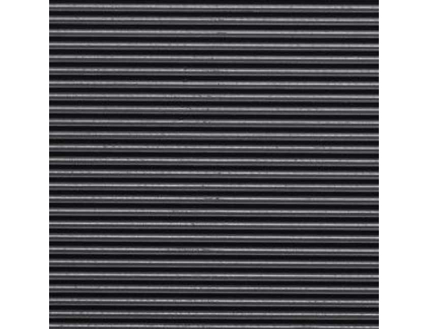 Tappeto in gomma antiscivolo copripavimento rigato nero 1,2x10 m NO PVC 2