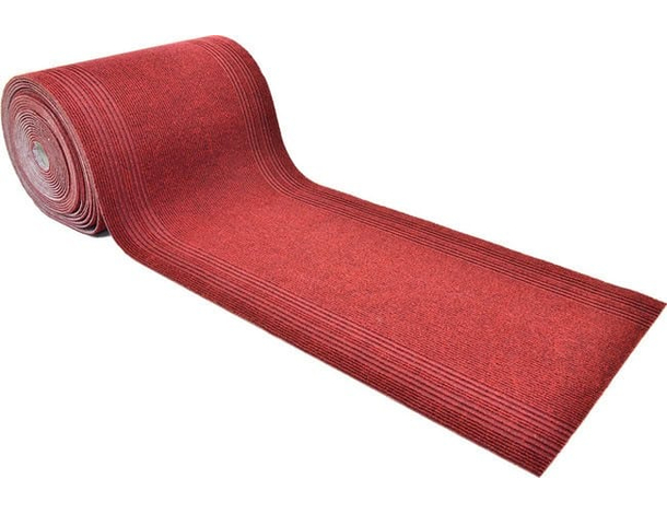 Moquette Passatoia in polipropilene 67cm x 25m spess. 8mm per eventi rossa 8