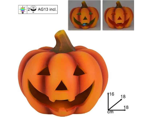 Zucca Con Illuminazione LED RGB Zucca Di Halloween ornamento decorazione 4