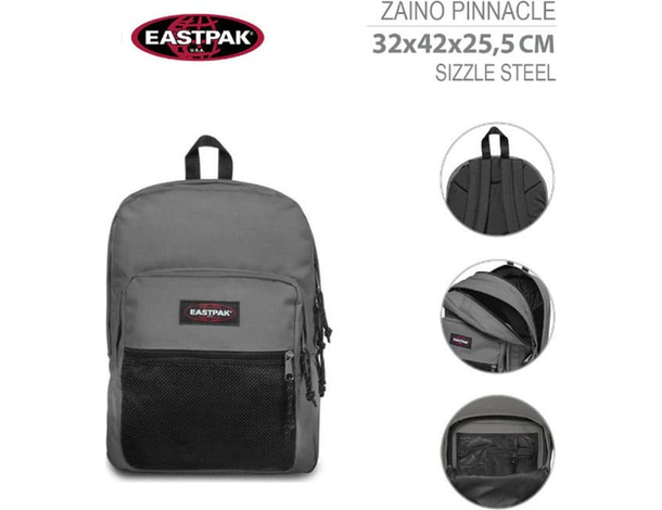 Zaino EASTPAK Pinnacle nuovo scuola e tempo libero 42x32x25cm vari colori...