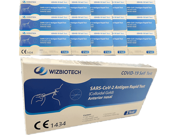 15 Kit rapido SARS-CoV2 Test Antigenico Nasale Colloidal Gold Tampone Fai da Te