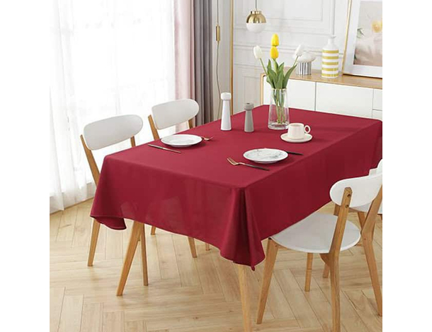 Tovaglia Antimacchia Poliestere Impermeabile rosso vino cucina +...