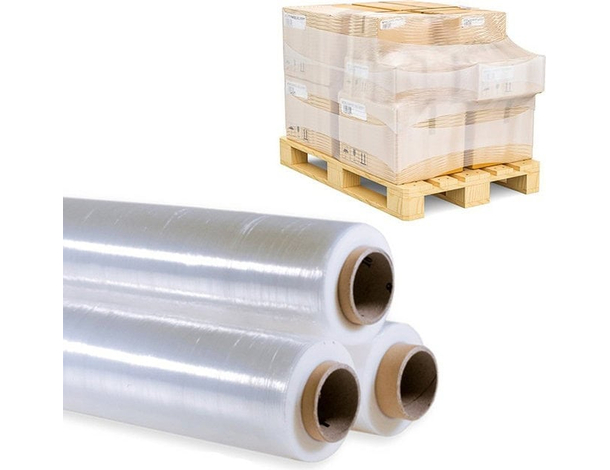Film estensibile manuale trasparente pellicola 2 rotoli pallet imballaggio 2kg