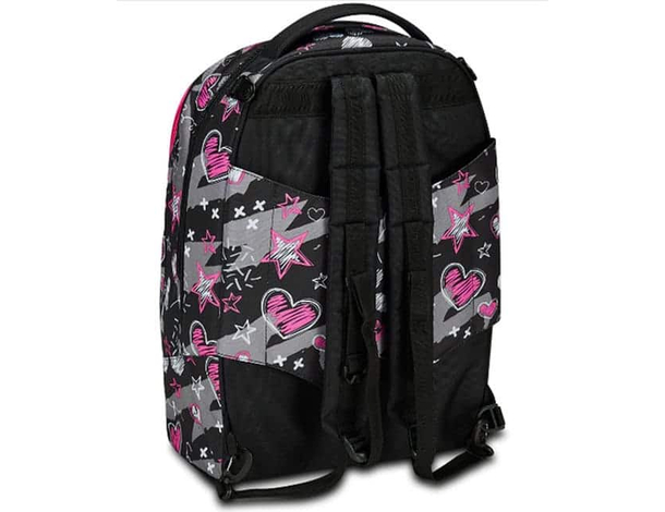 Zaino Trolley Jack 2 maxi Ruote Seven Draft Heart per scuola zaino staccabile...