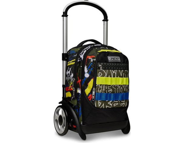 Zaino Trolley Tyre Fluo Belts 2 Maxi ruote Seven per scuola zaino sganciabile