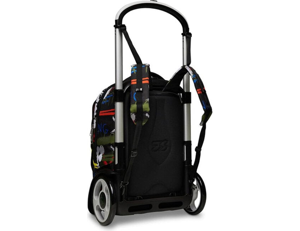 Zaino Trolley Tyre Fluo Belts 2 Maxi ruote Seven per scuola zaino sganciabile...