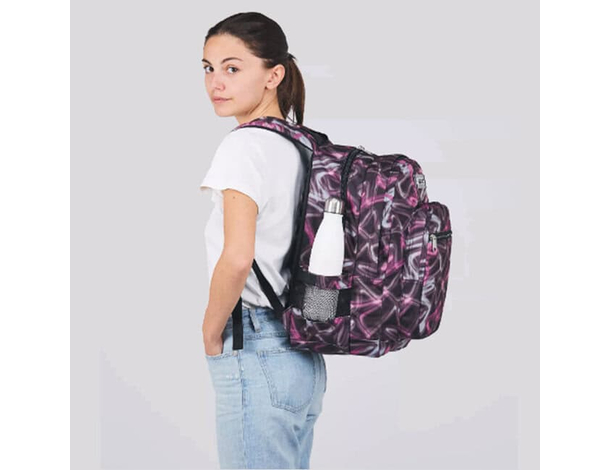 Seven Zaino Scuola Doppio Scomparto Freethink Girl - Rosa violet 33x44x20 cm...