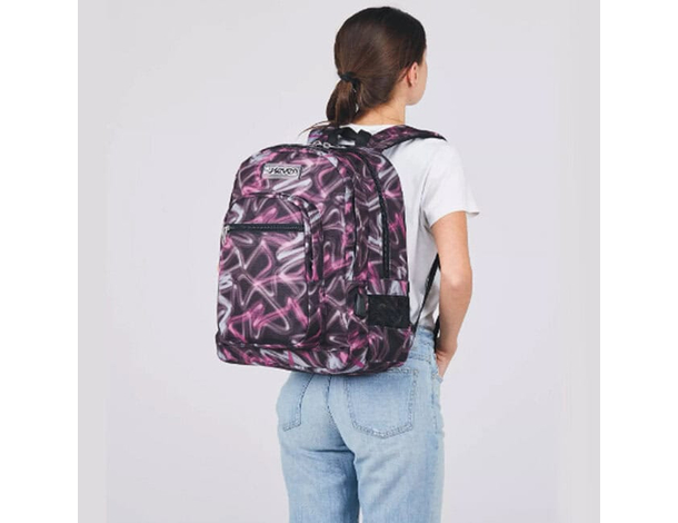 Seven Zaino Scuola Doppio Scomparto Freethink Girl - Rosa violet 33x44x20 cm...