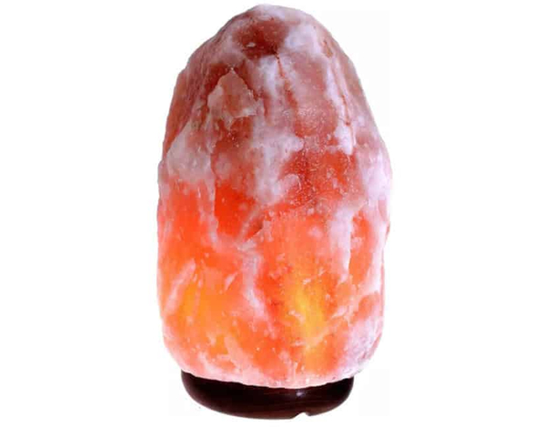 Lampada di sale cristallino himalayano, 100% naturale, purifica l'aria e crea...