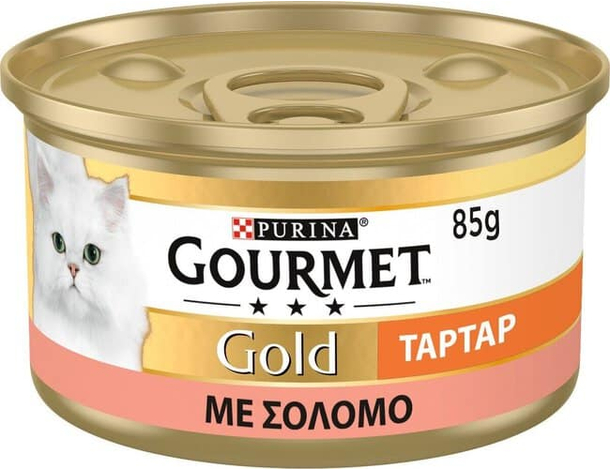 GOURMET Gold Tortini per Gatti Adulti: Cibo Umido Completo Salmone - 24x85g...