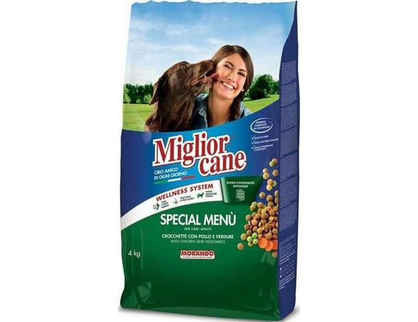 Miglior Cane Crocchette Pollo e Verdure 4kg, Ricco di Proteine, Omega 3 e...