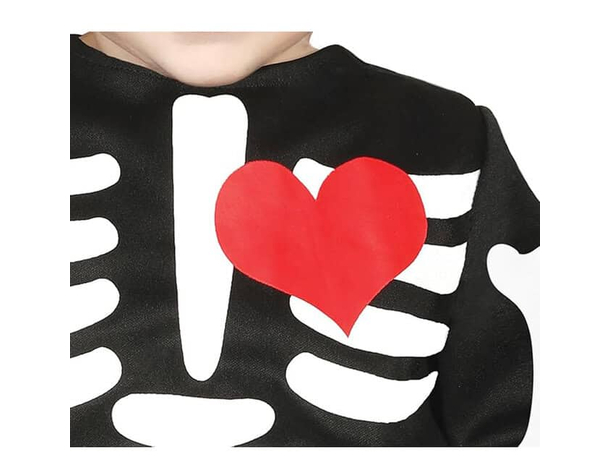 Costume Scheletrina Bambina 18-24 mesi - Tuta con Gonna Tulle Rosa e Fascia,...