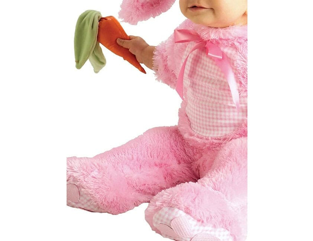 Costume Coniglietta Bambina 1-2 anni - Tuta Intera con Copricapo e Orecchie,...