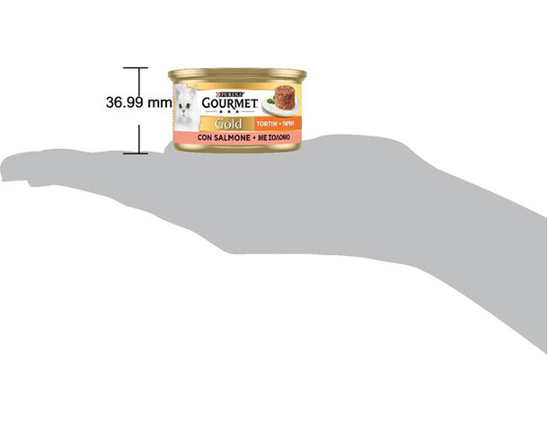 GOURMET Gold Tortini per Gatti Adulti: Cibo Umido Completo Salmone - 24x85g...