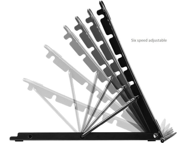 Supporto Regolabile per Laptop 10-15 Pollici, Design a Rete in Metallo, 6...
