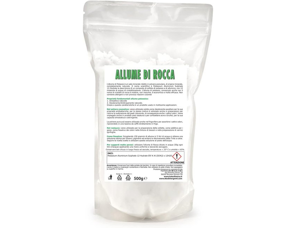 Allume di Rocca, Allume di Potassio in polvere Deodorante naturale - Busta da...