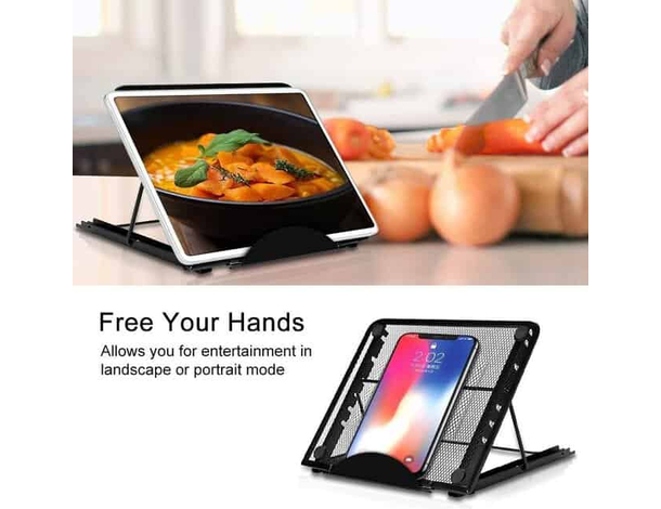 Supporto Regolabile per Laptop 10-15 Pollici, Design a Rete in Metallo, 6...