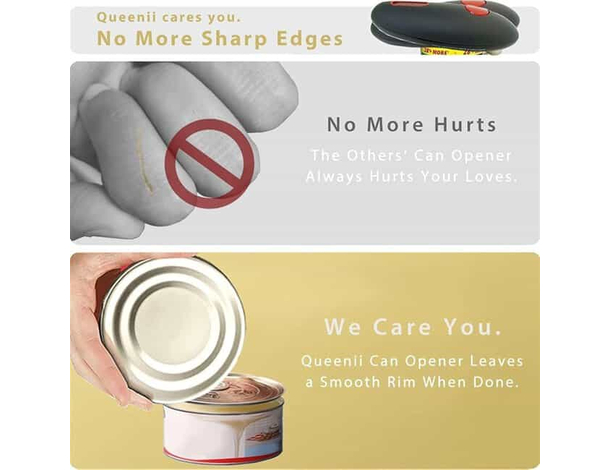 Apriscatole elettrico Hoomei HM-6152: compatto, sicuro e facile da usare per...