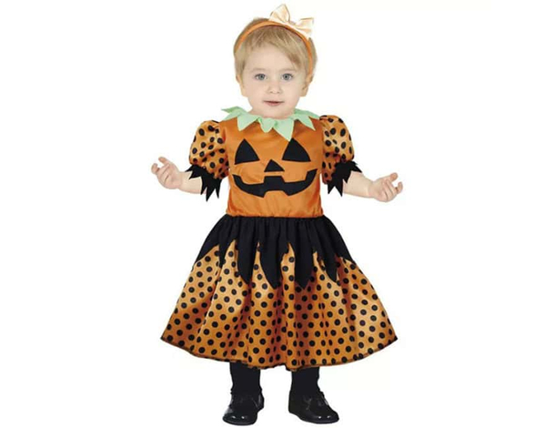 Costume Zucca Neonata 12-18 mesi per Halloween e Carnevale - Vestito...
