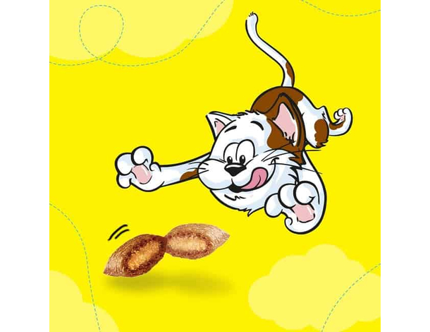 Catisfactions Snack per Gatto Snack Biscottini Croccanti con morbido Ripieno...