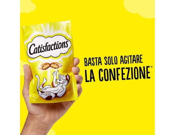Catisfactions Snack per Gatto Snack Biscottini Croccanti con morbido Ripieno...