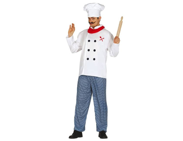 Costume da Cuoco per Adulti, Perfetto per Carnevale e Feste a Tema - 100%...