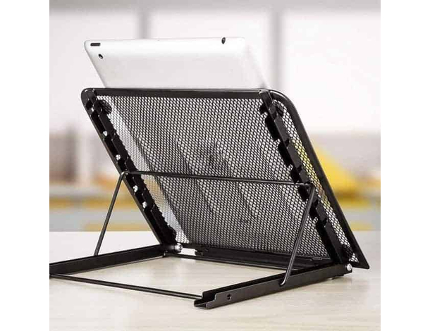 Supporto Regolabile per Laptop 10-15 Pollici, Design a Rete in Metallo, 6...