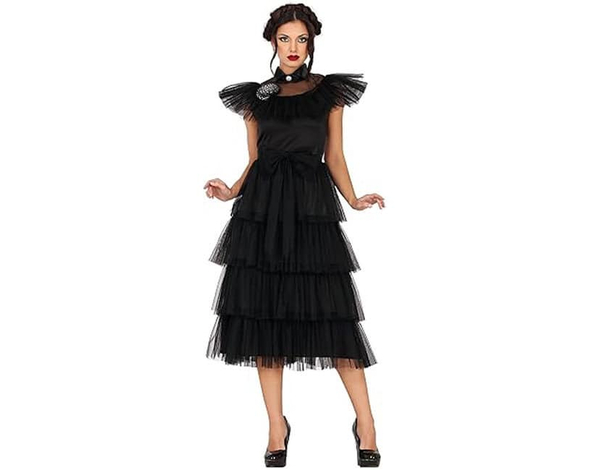 Costume Mercoledì Addams per Ragazza, Taglia 14-16 Anni, Perfetto per...