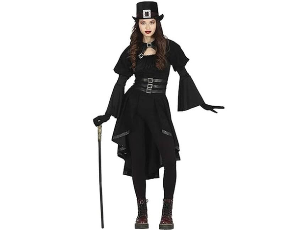 Costume Gotico per Ragazza, Taglia 14-16 Anni, Perfetto per Halloween,...