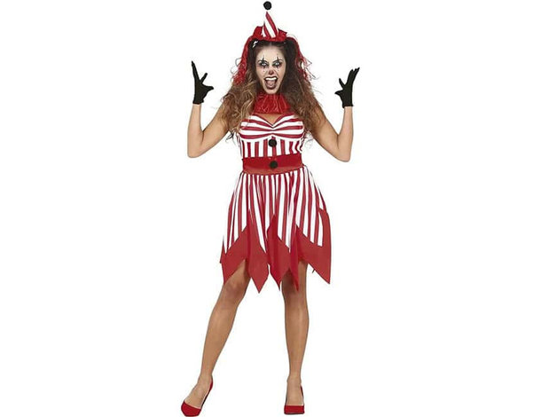 Costume clown assassino per Halloween e Carnevale, spaventoso e originale....